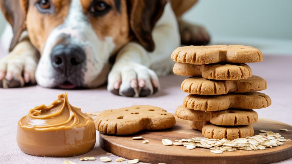 Peanut Butter & Oat Dog Biscuits